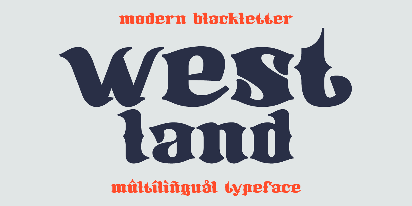 Beispiel einer Westland-Schriftart #1